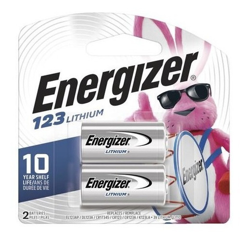 Pila Batería 123 Cr123 Dl123 El123 Cr17345 Energizer X Par