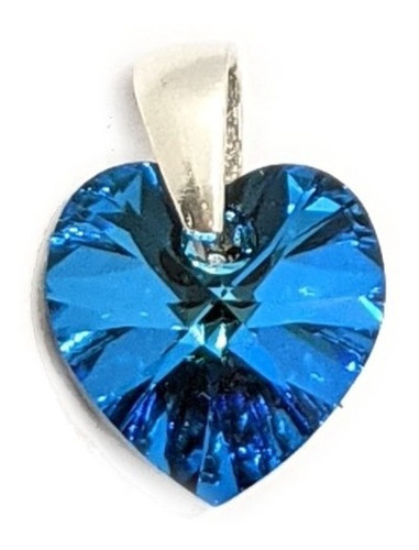 Dije Cristal Swarovski Corazon 10mm Plata 925