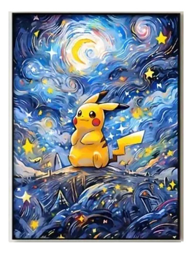 Poster De Lienzo // Afiche Anime // Pokemon Pikachu
