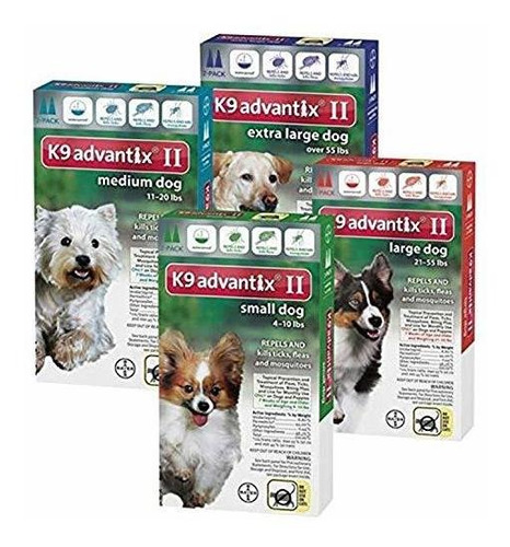 Bayer K9 Advantix Ii, Tratamiento De Control De Pulgas Y Ga