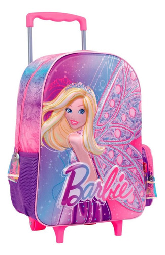 Mochila Barbie Con Carro 16¨ Primaria 30x40 Cm. 35610