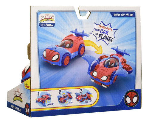 VehĂculo Transformable 3 En 1 Spidey 20 Cm