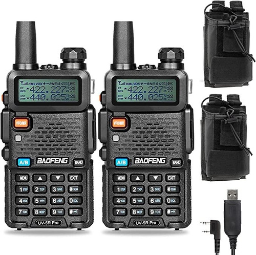 2 Unids Baofeng Jamón Radios Uv-5r Pro 8 W Radio Bidirecci.