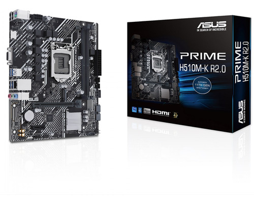 Placa Mãe Asus Prime H510m-k R2.0 H470 Intel Lga 1200 Ddr4