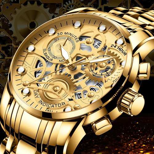 Reloj Impermeable Hollow Trendy Student For Hombre