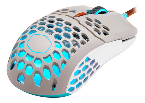 Mouse De Juego Cooler Master Mm711 Retro 16k Dpi 60grs Color Blanco