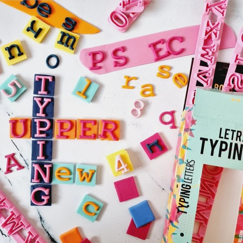 Cortantes Letras Numeros Typing La Botica Fondant Belgrano