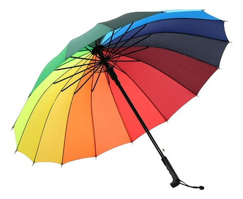 Guarda-chuva Automático Arcoíris 16 Hastes Forte Resistente