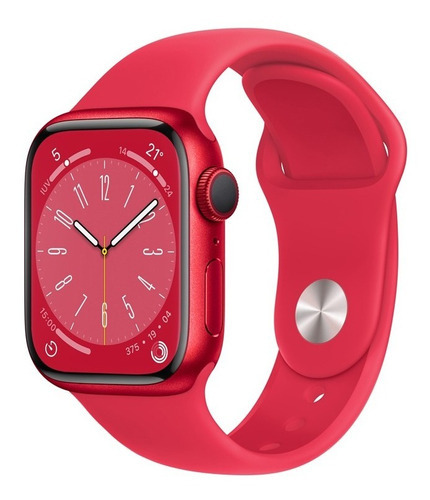 Apple Watch Series 8 (41mm, Gps) Color de la caja Rojo Color de la correa Rojo Color del bisel Rojo - Distribuidor Autorizado