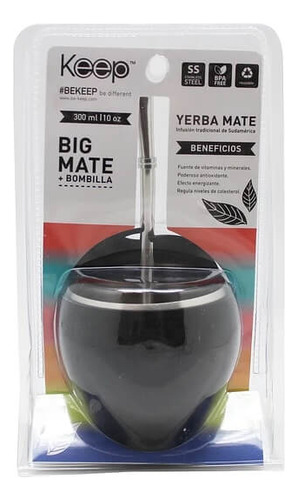 Mate Keep Acero Inoxidable + Bombilla Big Mate