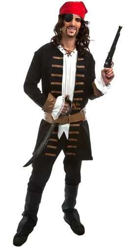 Fantasia de Jack Sparrow piratas do Caribe Plus Size - Jack Sparrow Pi