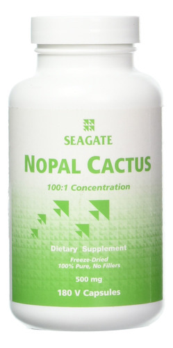 Seagate Products Cactus Nopal Liofilizado 500 Mg 180 Cápsu.