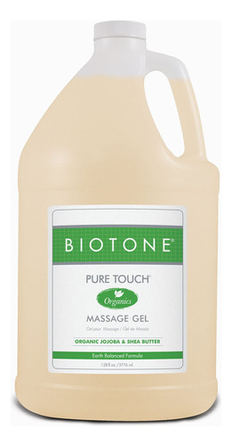 Biotone Pure Touch Gel De Masaje Organico, 128 Onzas