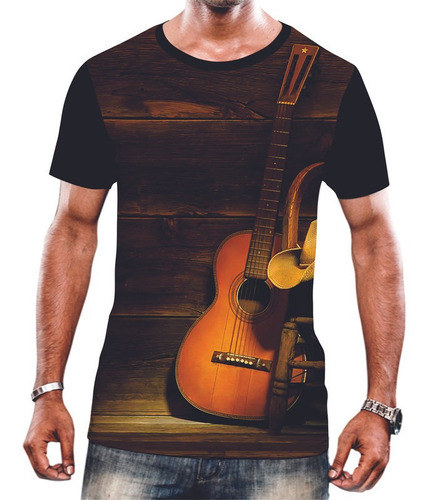 Camiseta Camisa Unissex Instrumento Violão Guitarra Música 6