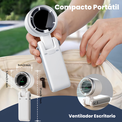 Yy Ventilador Portátil Recargable Turbo 3600mahventilador