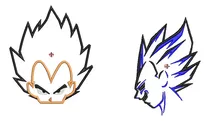 Comprar Pack Matrices Para Maquinas De Bordar Veguetta Goku 10cm