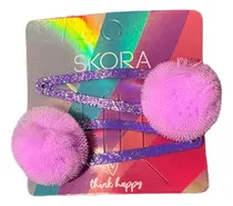 Comprar Hebillas Tic Tac Set X 2 Varios Colores Y Diseños Pompones