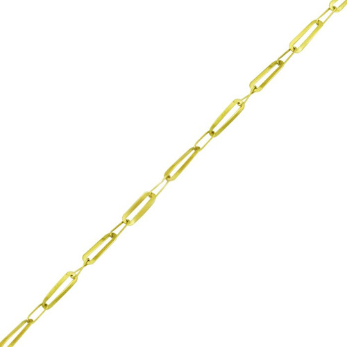 Corrente Ouro 18k Elos Alternados 40cm 1,9g