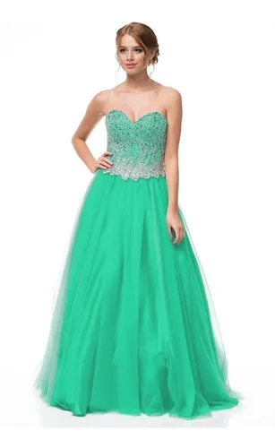 Vestidos de 15 años cortos color verde menta cheap
