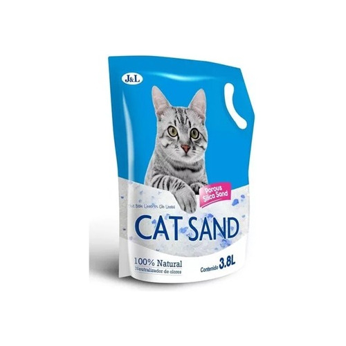 Silica Gel Gatos Cat Litter 3.8 Lts X2 Unidades