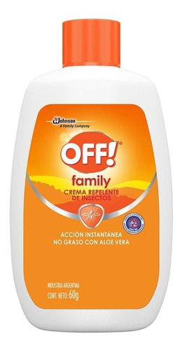 Repelente Para Mosquitos Off Crema X60 Grs 24 Unidades