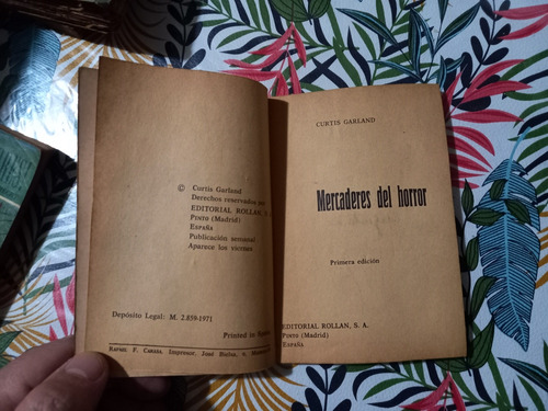Mercaderes Del Horror Curtis Garland Editorial Rollan (Usado)