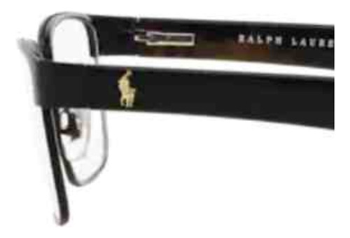 Armação De Grau Ralph Lauren Preto Masculino 0ph1157 9038 55