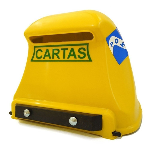 Caixa Cartas Correio Power Plastico Grade Amarelo