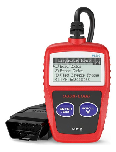  Escáner Obd2 Automotriz Universal Eobd Ms309 Scanner