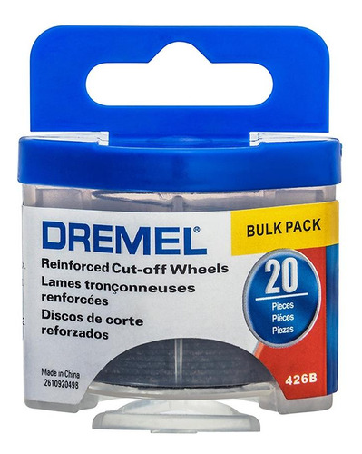 Disco Corte Reforzado Dremel 1.1/4 20 Unds 2615426baa