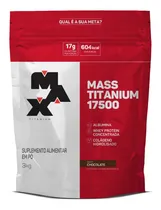 Comprar Suplemento en polvo Max Titanium Mass Titanium Refill 17500 carbohidratos Mass Titanium Refill 17500 sabor a chocolate en una bolsita de 3 kg