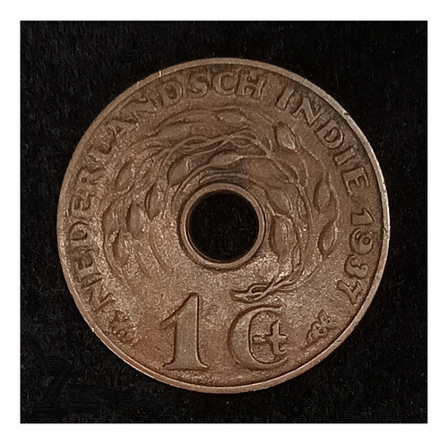 Indias Holandesas 1 Cent 1937 Excelente Km 317