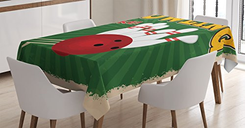 Ambesonne Vintage Tablecloth, Bolos Y Pins Diseño Dsb5v