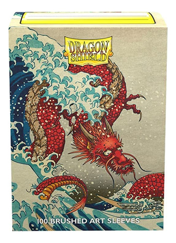 100 Fundas De Arte Mate Dragon Shield - The Great Wave #