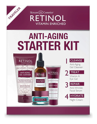 Antiaging Starter Kit - The   For Younger Look - [4] Co...