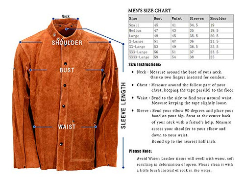 Chaqueta Trabajo Soldadura Vacuno Resistente Llama Para