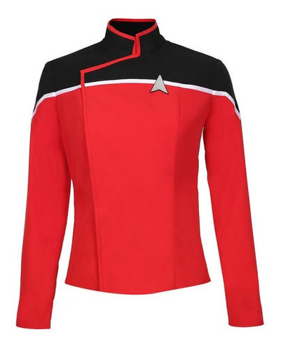 Star Trek Chamarra De Uniforme De Mujer Cosplay Rojo