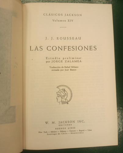 Libro Las Confesiones - J. J. Rousseau