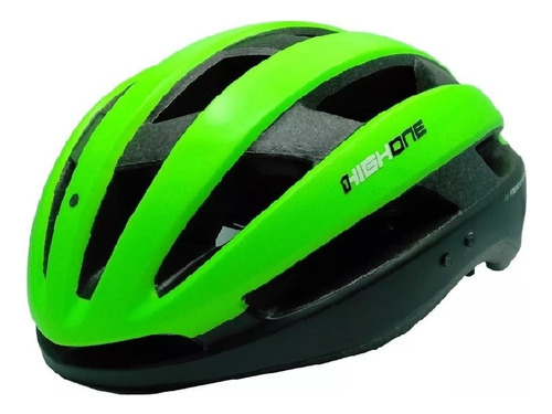 Capacete Ciclismo Mtb Speed High One Wind Aero Preto / Verde