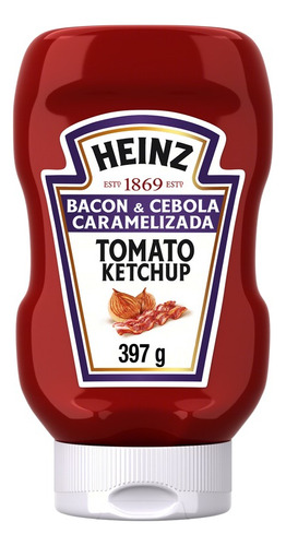 Ketchup bacon & cebola caramelizada 397g Heinz