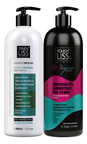  Kit Shampoo Micelar E Progressiva Selante Mágica Touch Liss