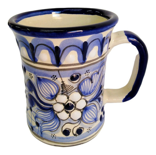 Taza Capuchino Talavera 100% Original Cap. 410 Ml