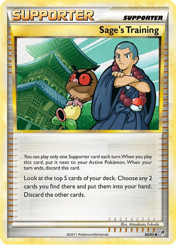 Pokemon Call Of Legends Supporter Sage Training 85/95