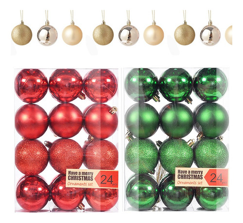 48pcs Globos De Navidad Decoración Ambiente Árbol De Navidad