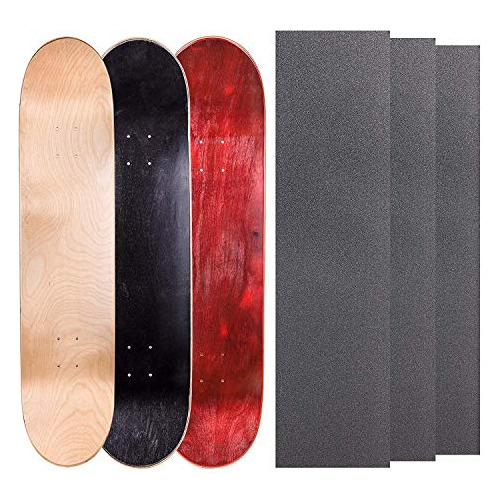 Cal 7 Blank Maple Skateboard Decks Con Grip Tape (natural, N