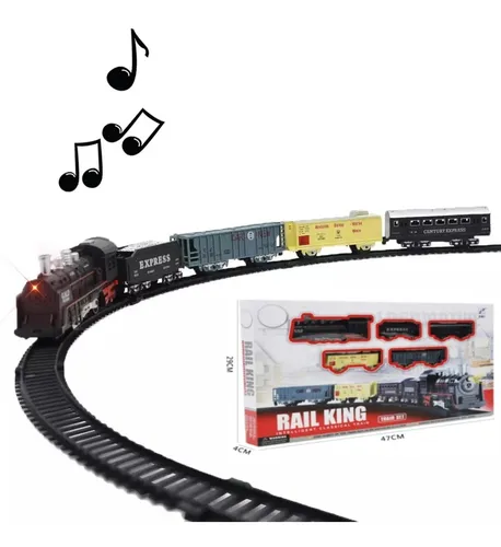 Tren de juguete con vías sales