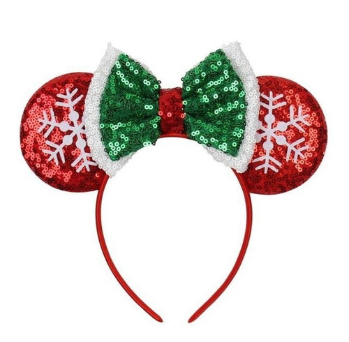 Diadema Corona Princesa Minie Mouse Mickey Orejas Navidad