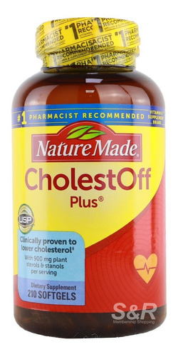 Cholestoff Plus Baja El Colesterol Nature Made (usa) 210caps