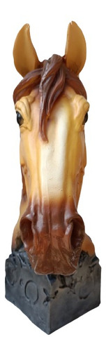 Caballo Decorativo Figura Corcel Cabeza Trofeo Resina