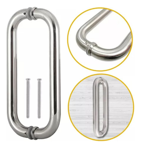 Jaladera Tipo C Acero Inoxidable Dexter Modelo 2211